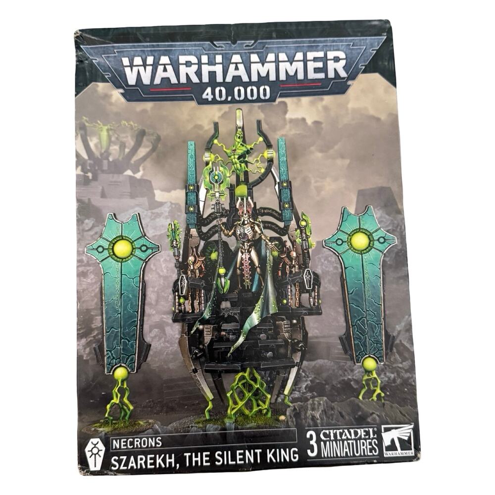 Warhammer 40k Szarekh The Silent King Necrons Minis Games Workshop Set NEW NOS